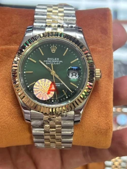 Rolex Datejust Rolesor with Striking Green Dial