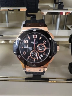 Hublot Big Bang Black Dial Rose Gold