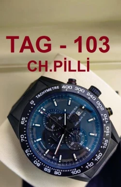 TAG Heuer Carrera Blue Dial Black Case Black Strap