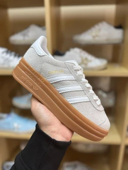 adidas style gazelle bold ladies high sole trainers
